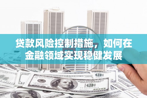 阜新贷款风险控制措施，如何在金融领域实现稳健发展