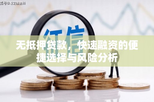 阜新无抵押贷款，快速融资的便捷选择与风险分析