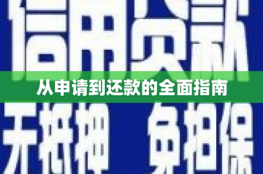 阜新从申请到还款的全面指南