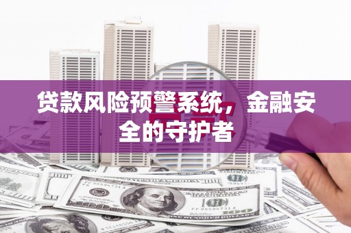 阜新贷款风险预警系统，金融安全的守护者