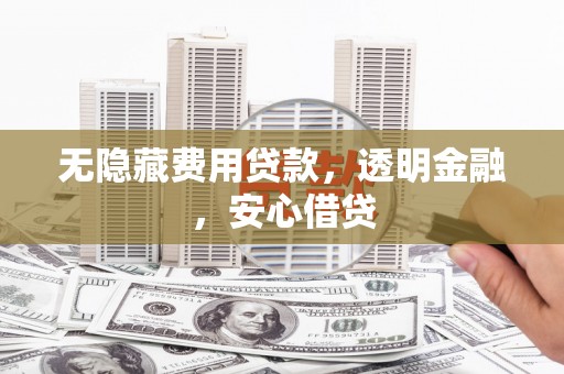 阜新无隐藏费用贷款，透明金融，安心借贷