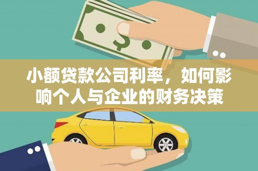 阜新小额贷款公司利率，如何影响个人与企业的财务决策