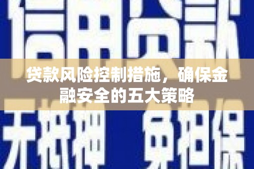 阜新贷款风险控制措施，确保金融安全的五大策略