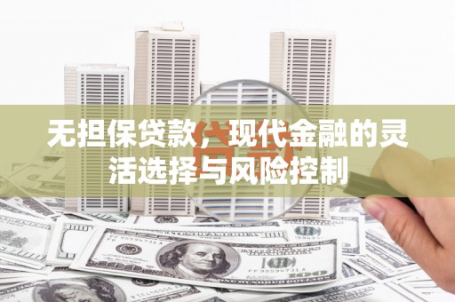 阜新无担保贷款，现代金融的灵活选择与风险控制