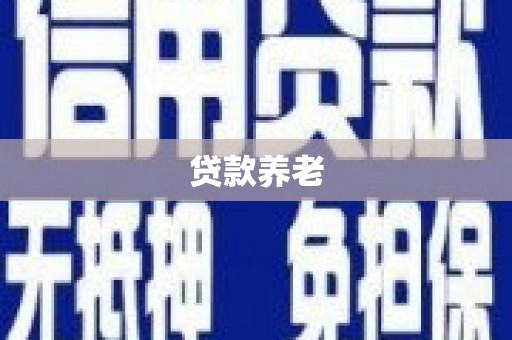 阜新贷款养老